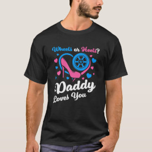 Wielen of hakken? Papa houdt van je roze of blauw T-shirt