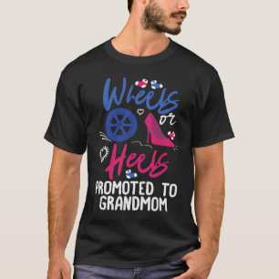 Wielen of heels die worden gepromoot om het grootm t-shirt