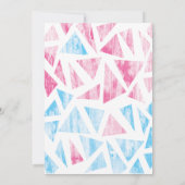 Wielen of heels gender onthullen uitnodiging (Achterkant)