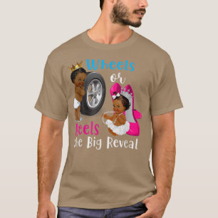 Wielen of Heels Het grote publiek onthult gender T-shirt