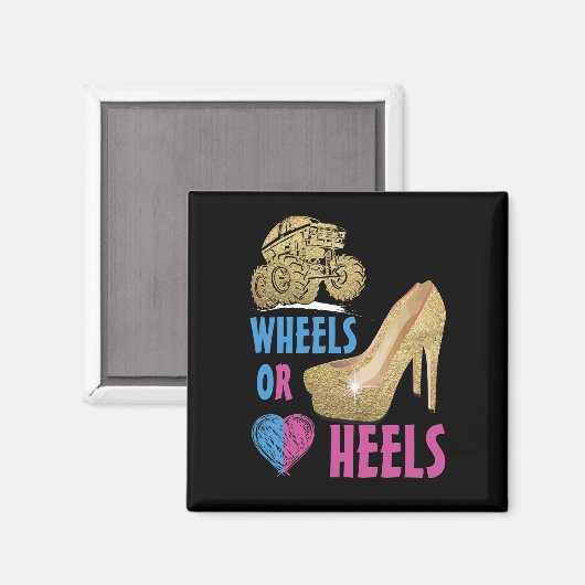 Wielen of Heels je mama houdt van je geslacht Magneet (Voorkant / Achterkant)