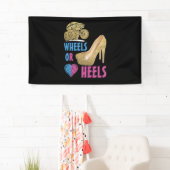 Wielen of Heels je mama houdt van je geslacht Spandoek (Insitu)