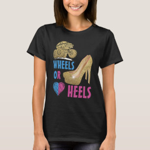 Wielen of Heels je mama houdt van je geslacht T-shirt
