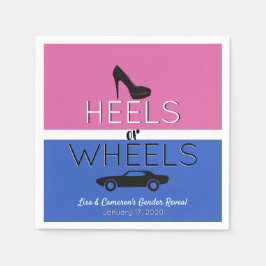 Wielen of Wielen{Car} Zwart|Roze|Blauw Geslacht on Servet