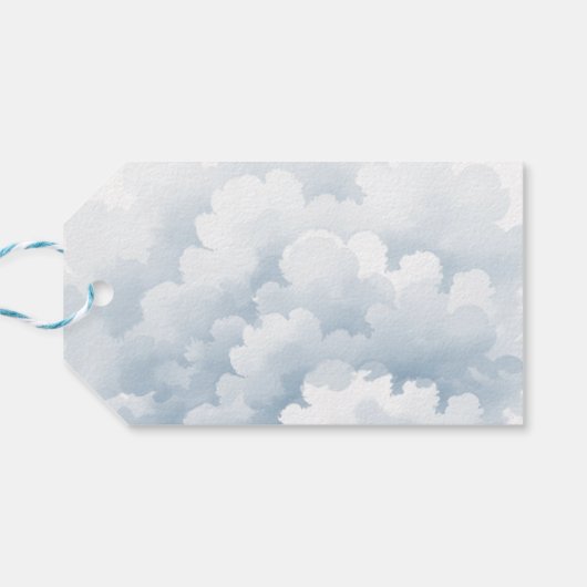 Wielen omhoog Teddy Bear Baby shower Cadeaulabel (Achterkant Horizontaal)