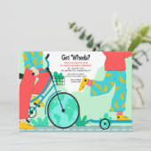 Wielen Onder De Auto Kaart (Staand voorkant)