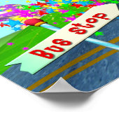 Wielen op de bus 24w X 18h Poster (Hoek)