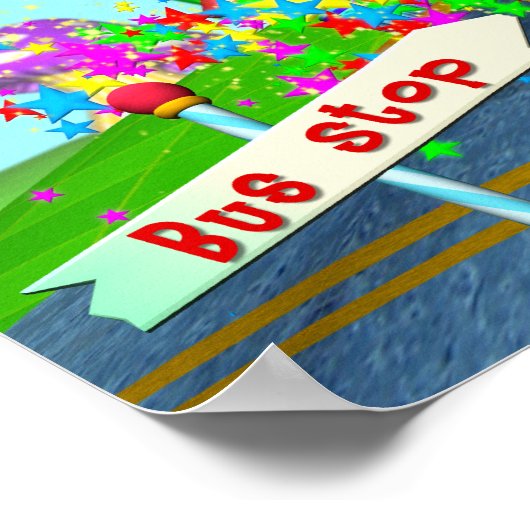 Wielen op de bus 24w X 18h Poster (Hoek)