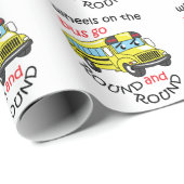 Wielen op de bus cadeaupapier (Rol Hoek)