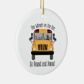 Wielen op de bus keramisch ornament (Rechts)