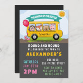 Wielen op de Bus Verjaardag Kaart (Voorkant / Achterkant)