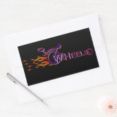 Wielen Rechthoekige Sticker (Envelop)