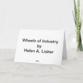 Wielen van de Industrie Feestdagen Kaart (Achterkant)