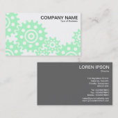 Wielen van de Industrie - Ghost Green en White Visitekaartje (Voorkant / Achterkant)