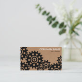 Wielen van de industrie - Kartonnen doos Visitekaartje (Staand voorkant)