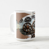 Wielen van de Industrie Koffiemok (Voorkant links)