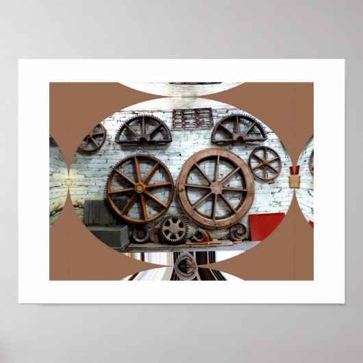 Wielen van de Industrie Poster (Voorkant)