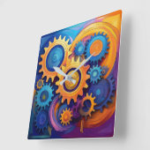 Wielen van leven vierkante klok (Hoek)