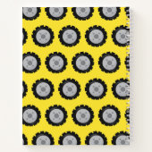 Wielen voor bouwnijverheid notitieboek (Achterkant)