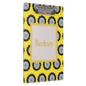 Wielen voor constructie Gele achtergrond Klembord (Rechts)