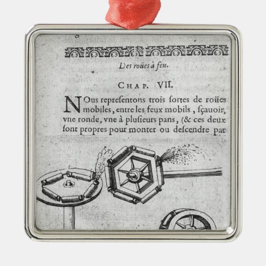 Wielen voor vuurwerk metalen ornament (Voorkant)