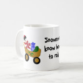 Wielende Sneeuwman Koffiemok (Voorkant links)
