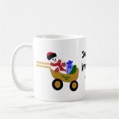 Wielende Sneeuwman Koffiemok (Links)