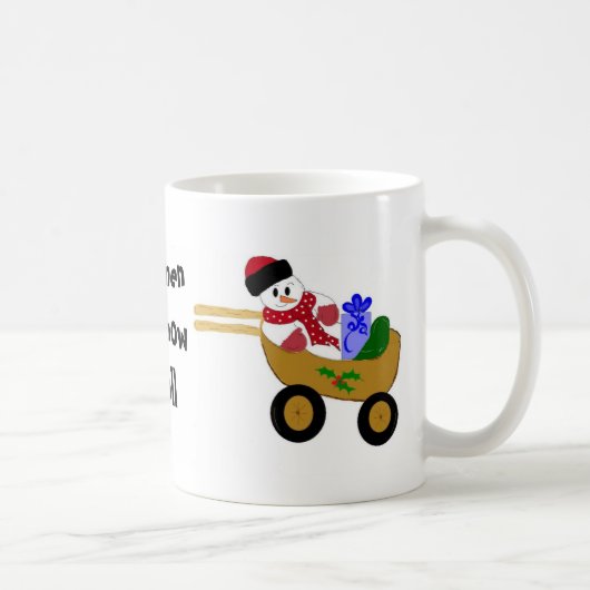Wielende Sneeuwman Koffiemok (Rechts)