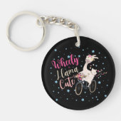 Wieler Lama Mooie Gepersonaliseerde Sleutelhanger (Voorkant)