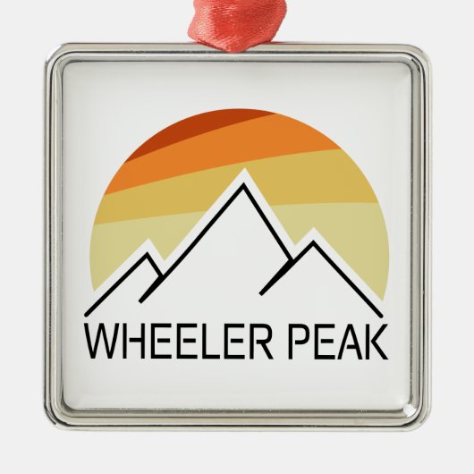 Wieler Peak Retro Metalen Ornament (Voorkant)