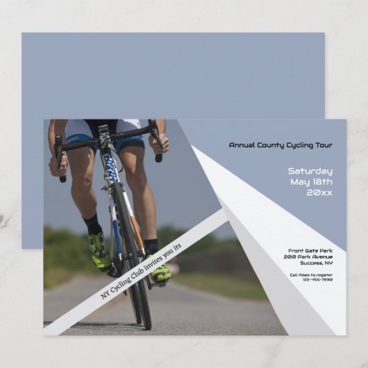 wielerevenement kaart (Voorkant / Achterkant)