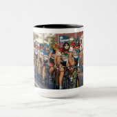 Wielerploeg in Pace Line Mok (Midden)