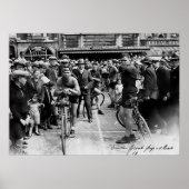 wielerwedstrijd Parijs Roubaix 1900 Poster (Voorkant)