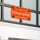 Wielerwedstrijd Spandoek (Buitenkant Gebouw)