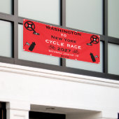 Wielerwedstrijd Spandoek (Buitenkant Gebouw)