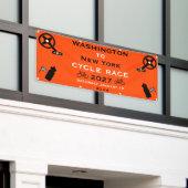 Wielerwedstrijd Spandoek (Buitenkant Gebouw)