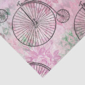 Wielfietsen op roze ontkoppeling tissuepapier (Detail)