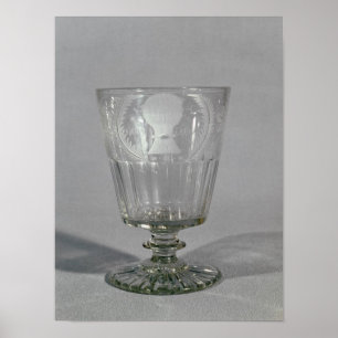 Wielgegraveerde goblet, c.1800-25 poster