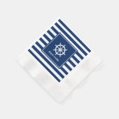 Wielhelm met blauwe strepen servet (Hoek)