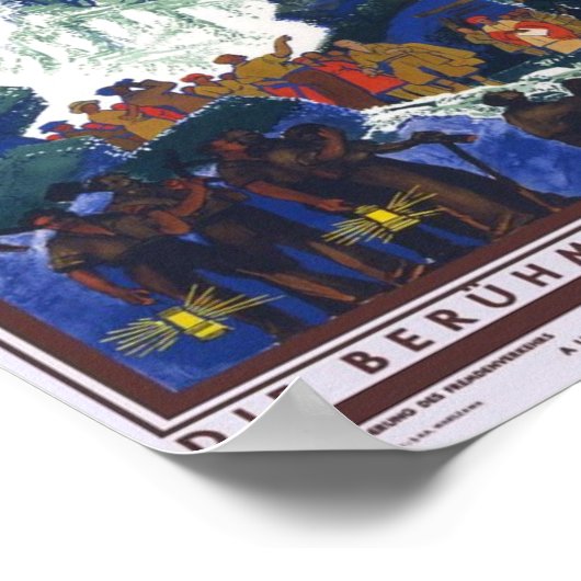 Wieliczka Polen/Polen Travel Salt Mine Art Poster (Hoek)