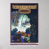Wieliczka Polen/Polen Travel Salt Mine Art Poster (Voorkant)