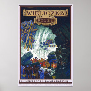 Wieliczka Polen/Polen Travel Salt Mine Art Poster
