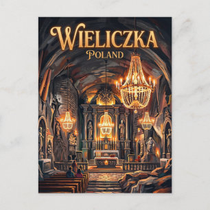 Wieliczka Zoutmijn Polen Briefkaart
