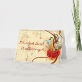 Wielkanocna kartka z pozdrowien Kaart