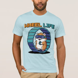 Wielleven Pixel Art Hamster Gaming T-shirt