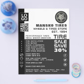 Wielontwerp, Logo, speciale winkel voor banden Flyer (Enkel)