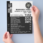 Wielontwerp, Logo, speciale winkel voor banden Flyer (Hand)