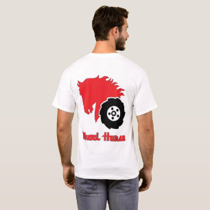 Wielpaarden Tuintractor Mannen Basisart T Shirt