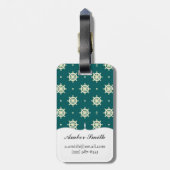 wielpatroon bagagelabel (Achterkant verticaal)