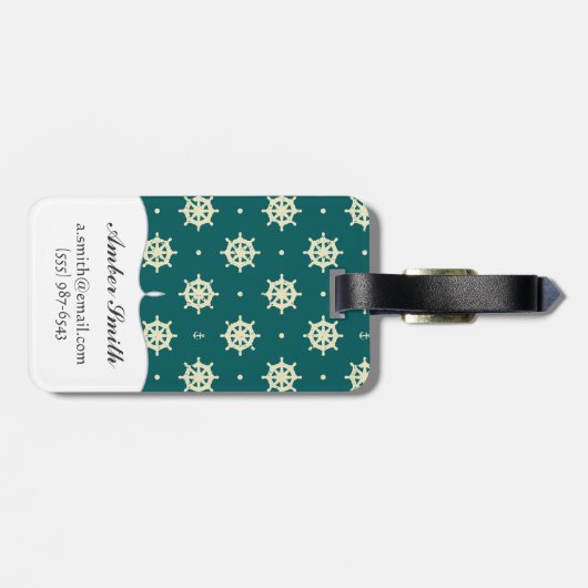  wielpatroon bagagelabel (Achterkant horizontaal)